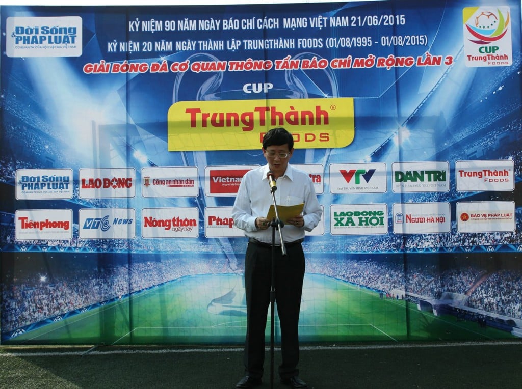 TrungThanh Foods held Football League press expanded competing for TrungThanh CUP III - 2015