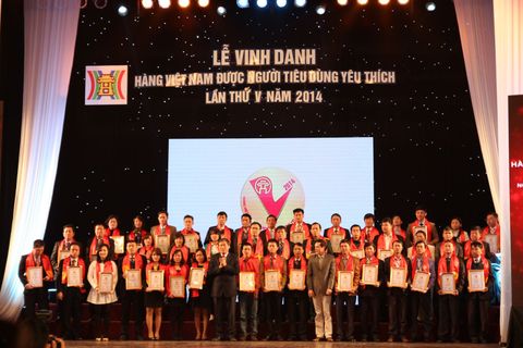 TrungThành được công nhận “Hàng Việt Nam được người tiêu dùng yêu thích 2014”