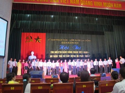 Trade Union of TrungThanh Company participated in the contest to find 85 years of Vietnam Trade Union