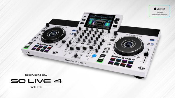 Denon DJ SC LIVE 4 WHITE – Bàn DJ độc lập all-in-one cao cấp, nay có phiên bản màu trắng ấn tượng Denon DJ SC LIVE 4 WHITE – Bàn DJ độc lập all-in-one cao cấp, nay có phiên bản màu trắng ấn tượng