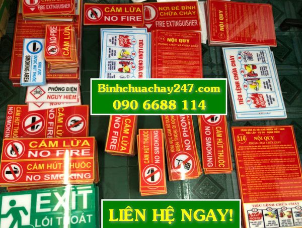 bảng hiệu lệnh pccc gia công thiết kế theo yêu cầu riêng của khách hàng