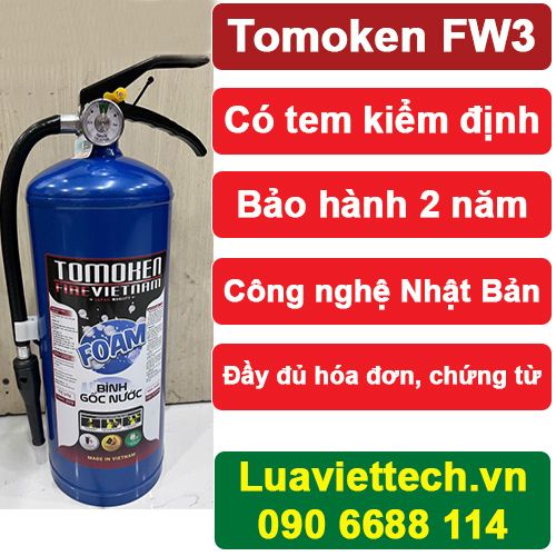 binh chữa cháy tomoken FW3 giá rẻ