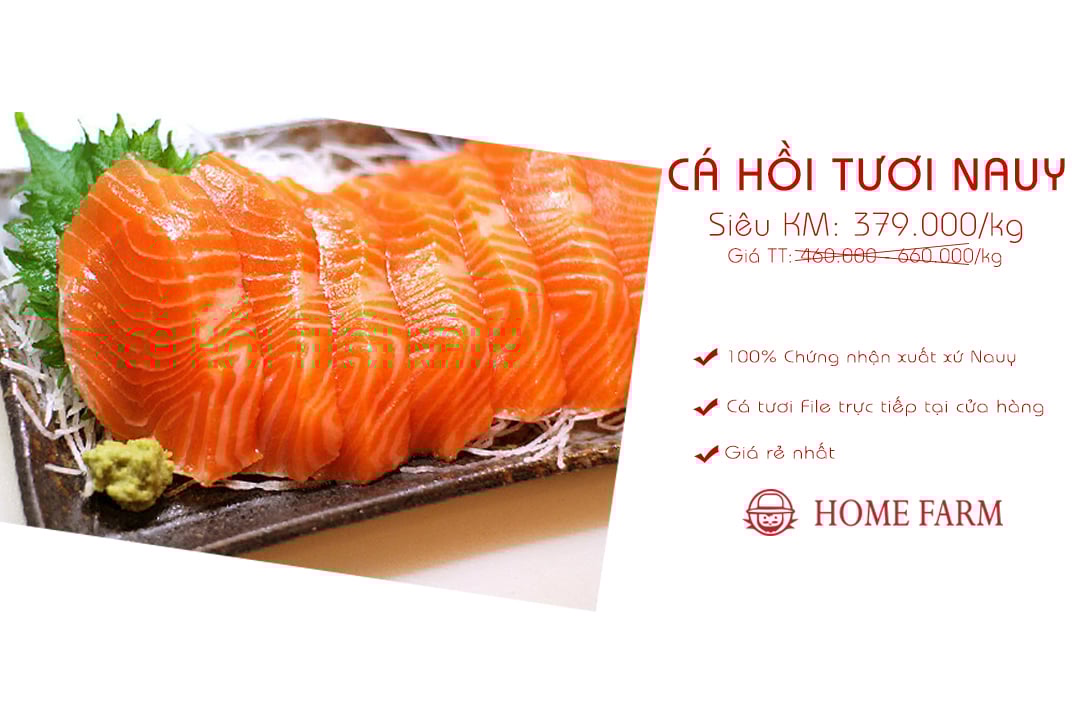 Tuần lễ giảm giá cá hồi Nauy tháng 10