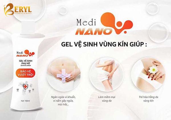 Công dụng của sản phẩm dung dịch vệ sinh phụ nữ MediNano.