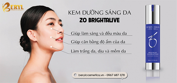 Công dụng của kem dưỡng da mặt Zo Skin Health Brightalive Skin Brightener