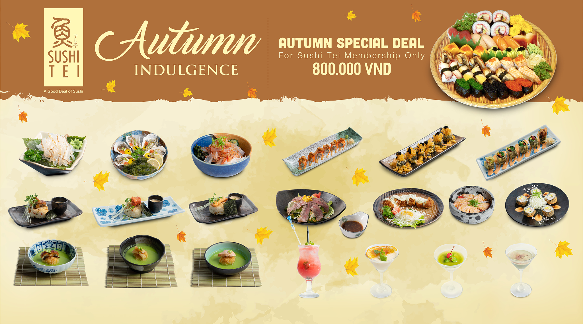 REFRESH YOUR TASTE WITH SUSHI TEI AUTUMN INDULGENCE MENU 2018