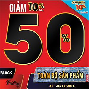 GENVIET khuyến mại Black Friday – Giảm đến 50% Toàn bộ sản phẩm
