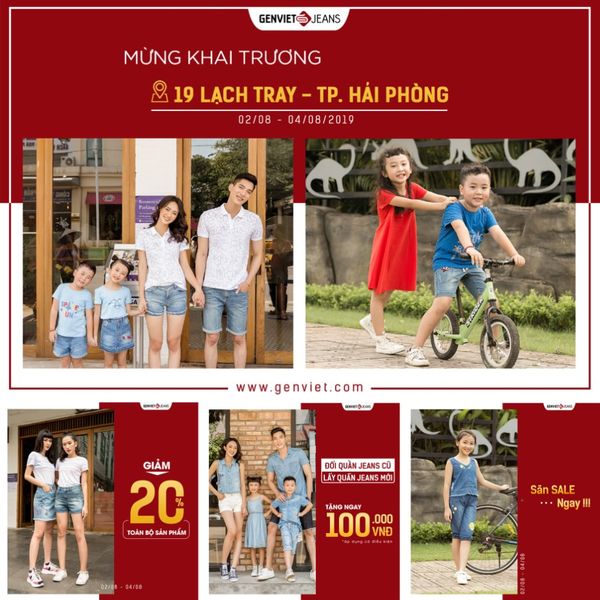ĐỔI CŨ LẤY MỚI - TƯNG BỪNG KHAI TRƯƠNG CỬA HÀNG 19 LẠCH TRAY, HẢI PHÒNG - ƯU ĐÃI 20% TOÀN BỘ SẢN PHẨM