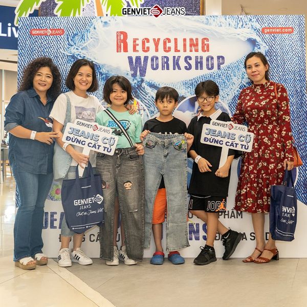 TÁI SINH JEANS CŨ THÀNH THIẾT KẾ CÓ MỘT KHÔNG HAI VÀ NỖ LỰC XANH HÓA THỜI TRANG CỦA GENVIET JEANS