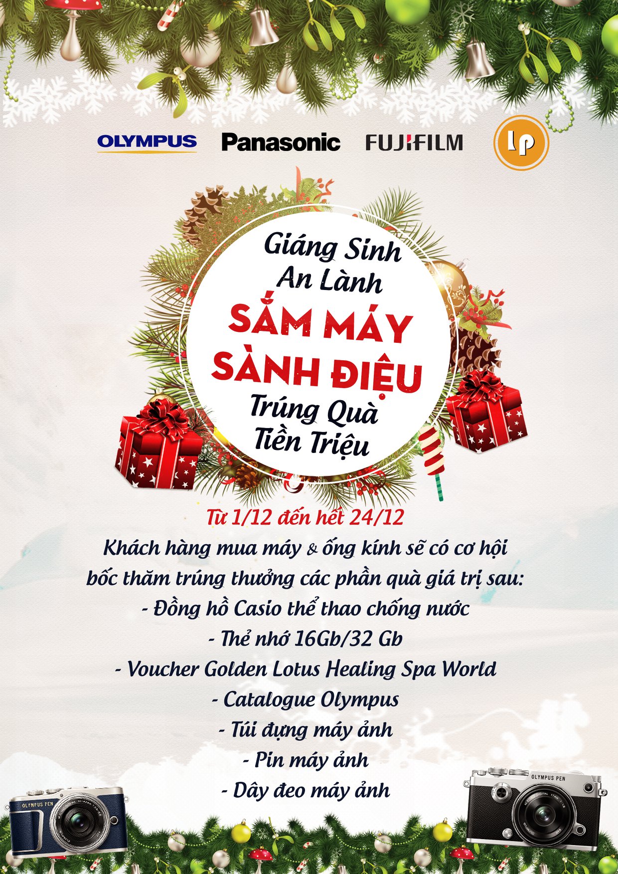 Chương trình bốc thăm trúng thưởng Giáng sinh tại LP Camera Store