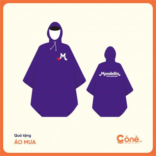 Thiết kế áo mưa quà tặng giá rẻ, chất lượng cao tại Cone