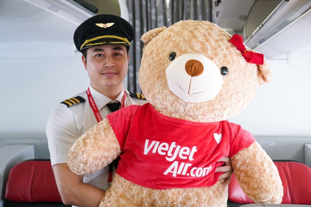gấu bông vietjet
