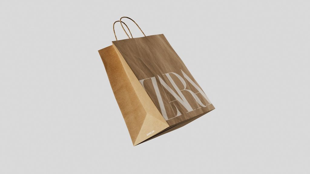 túi giấy Zara