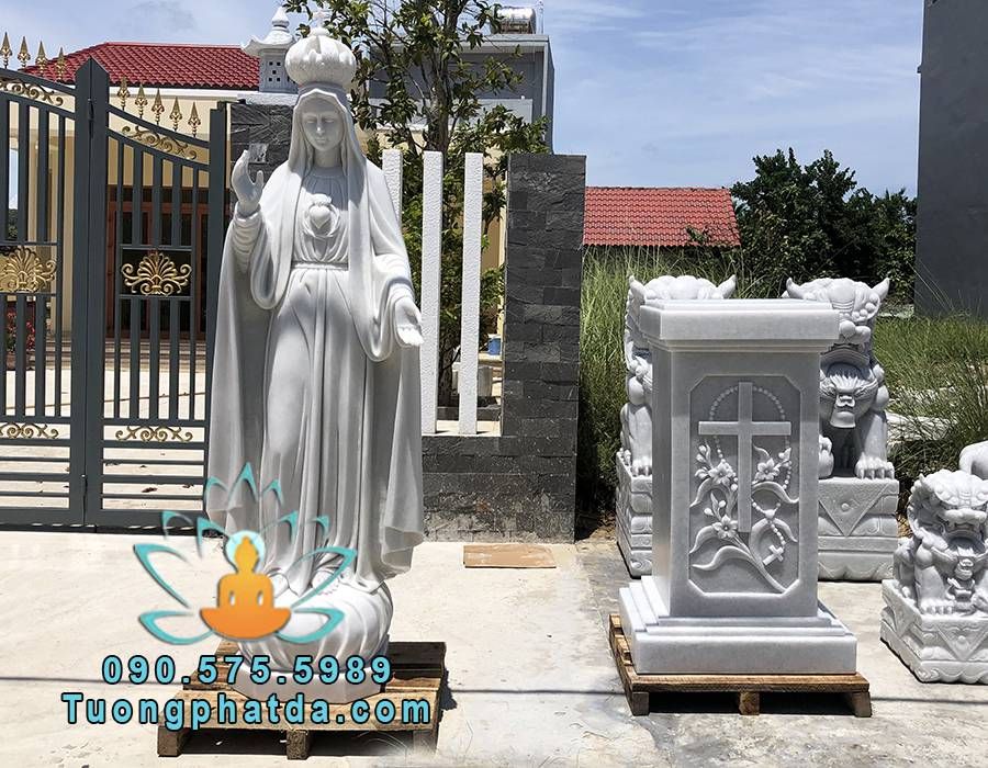 Tượng đức mẹ Fatima đá non nước đẹp tại Nam Định
