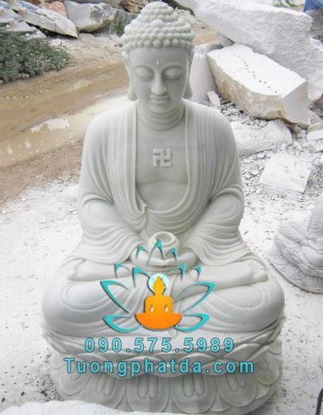 Tượng Phật A DI Đà Đá Nguyên Khối Giá Rẻ