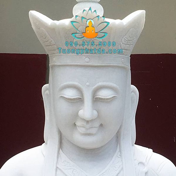 Tượng Phật Địa Tạng Vương Bồ Tát Đá Ngồi Cao 1m5