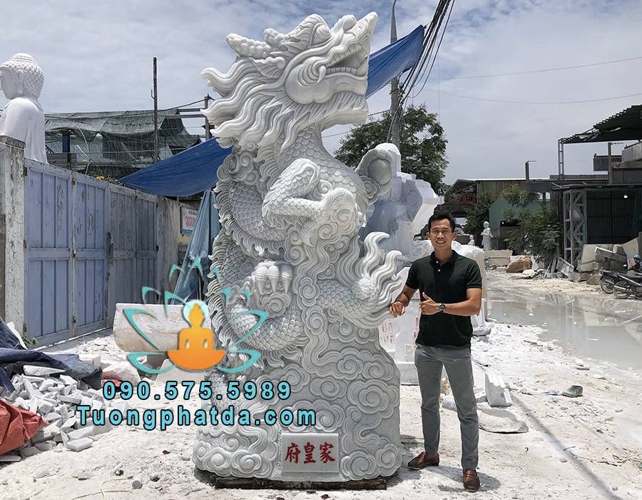 Tượng rồng đá phong thủy đẹp tại đá mỹ nghệ Song Toàn