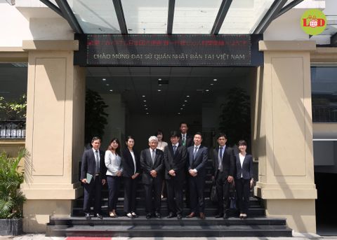 Đoàn đại sứ quán Nhật Bản tới thăm công ty LOD ngày 22/4/2019
