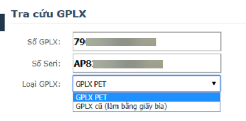 Tra cứu thông tin giấy phép lái xe với 02 bước đơn giản