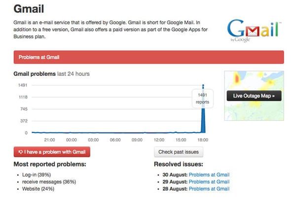 Gmail và Google Drive đang bị sập mạng trên phạm vi toàn cầu
