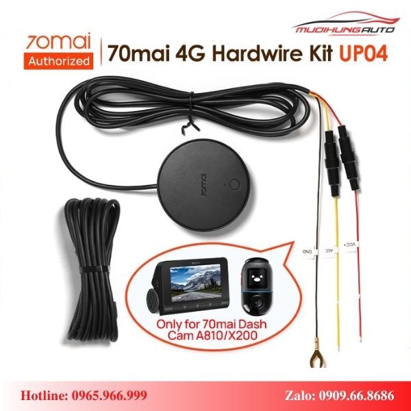 Bộ kit nguồn 4G cho camera hành trình Xiaomi 70mai Omni X200, 70mai A810