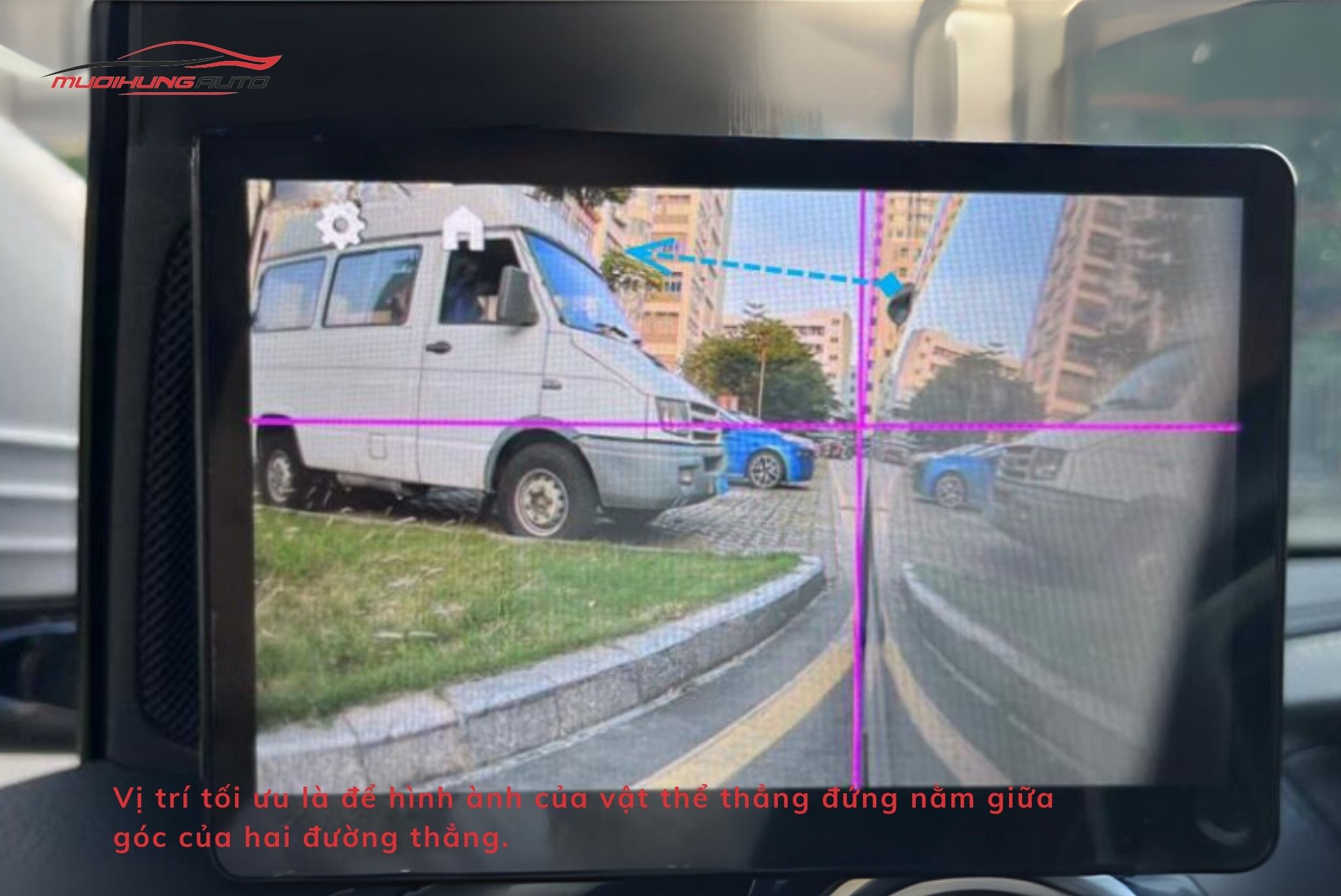 Dùng đường tham chiếu để căn vật thể thẳng đứng