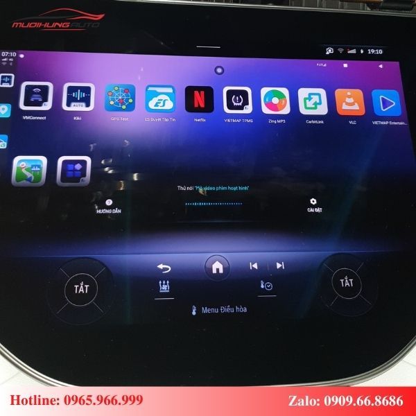 Android Box cho ô tô Mercedes EQS 500 điều khiển giọng nói