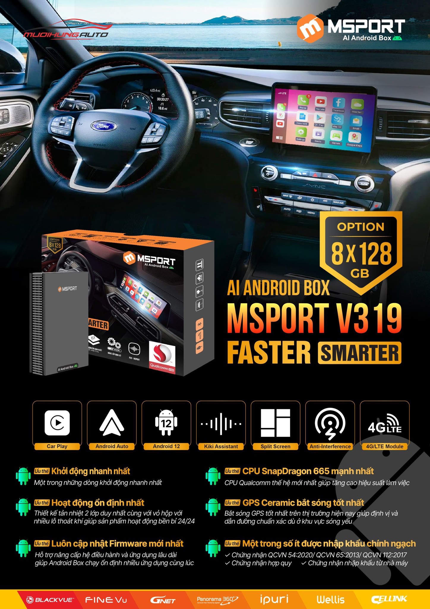 Android box Msport AI Ram 8GB