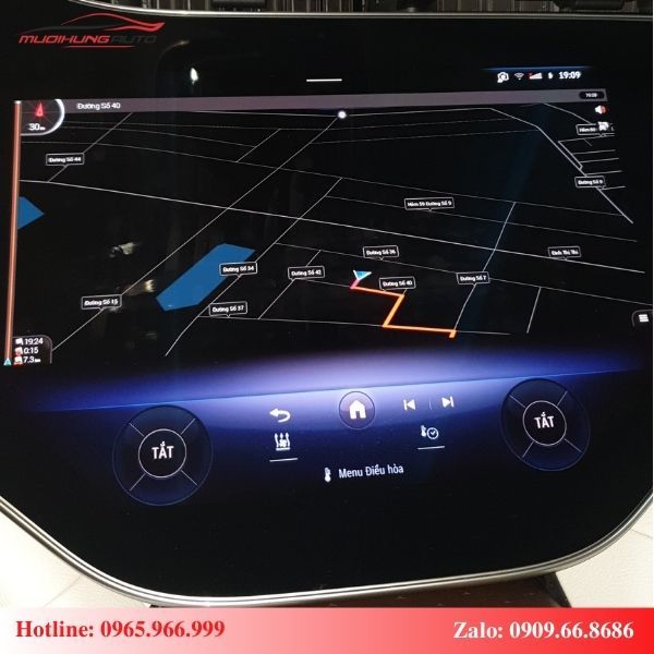 Android Box Vietmap cho ô tô Mercedes EQS 500