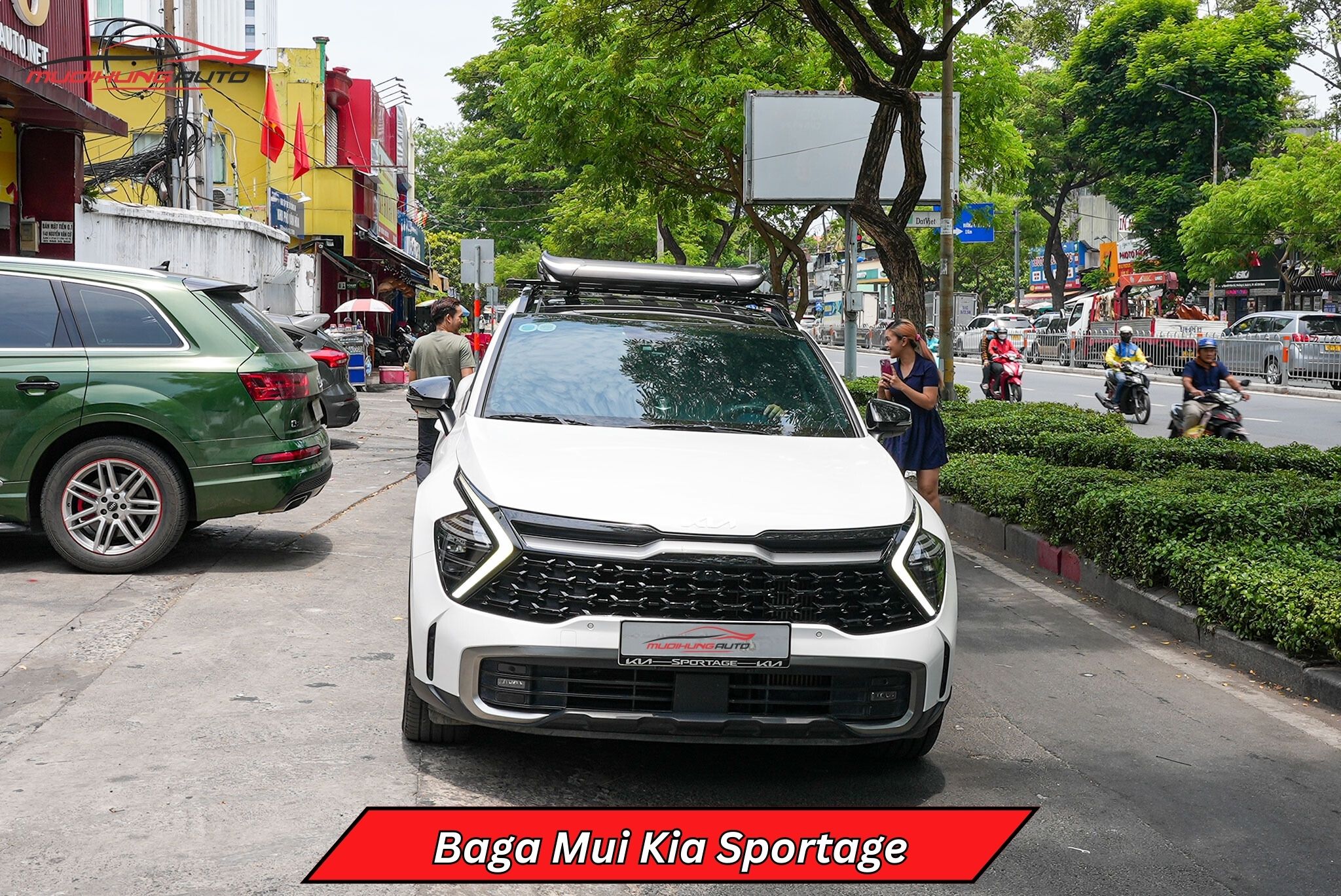 Baga chở đồ trên nóc Kia Sportage