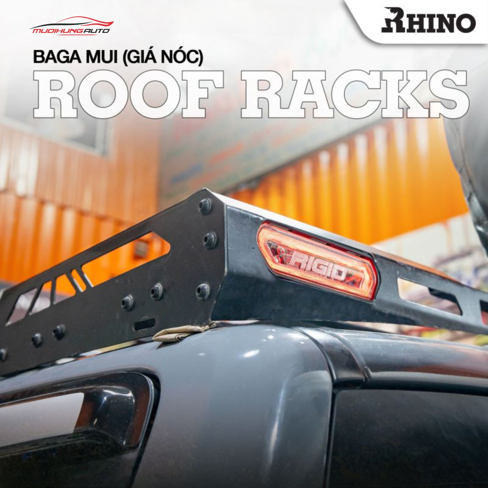 Baga mui 4 tấm Rhino cho xe bán tải