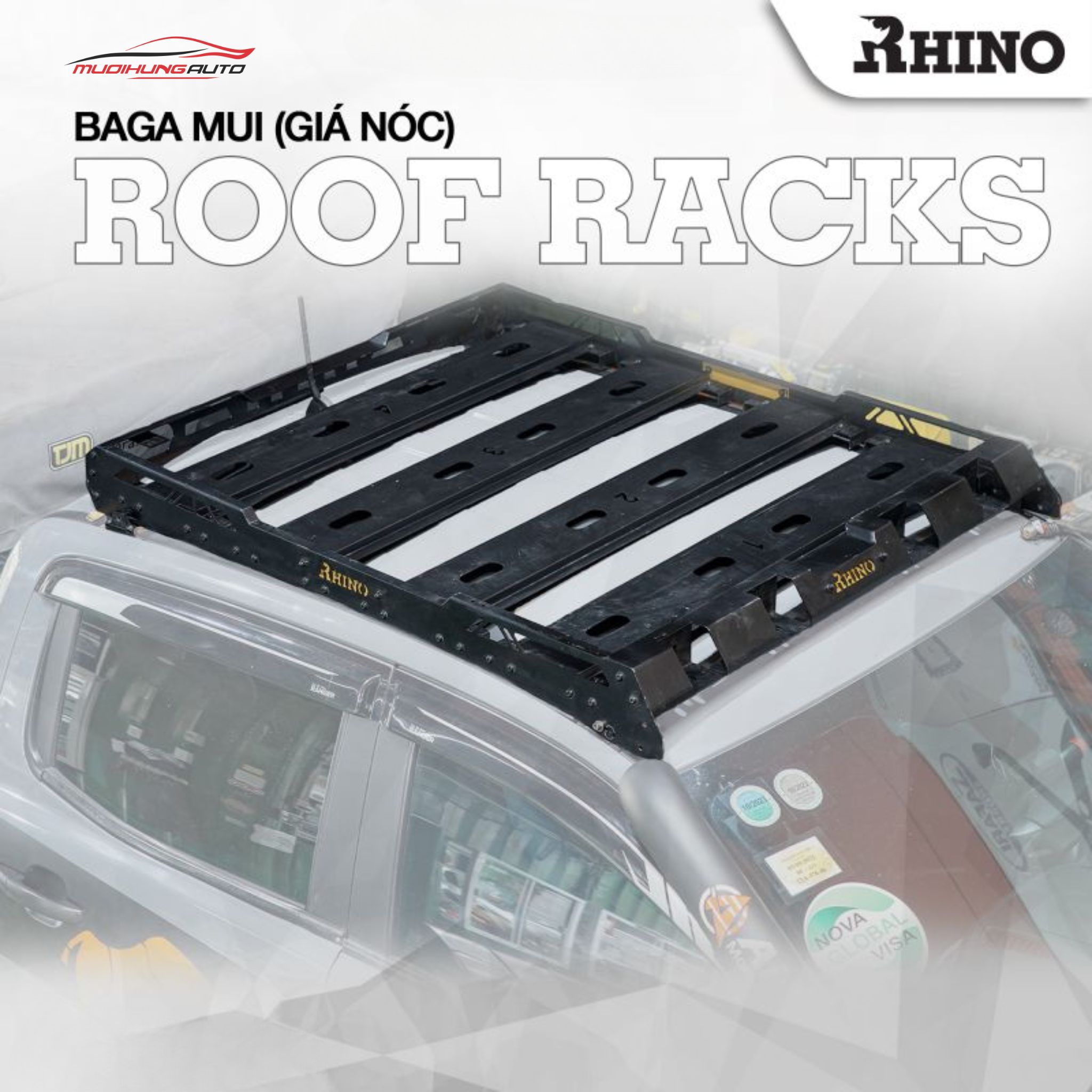 Baga mui 4 tấm Rhino xe bán tải