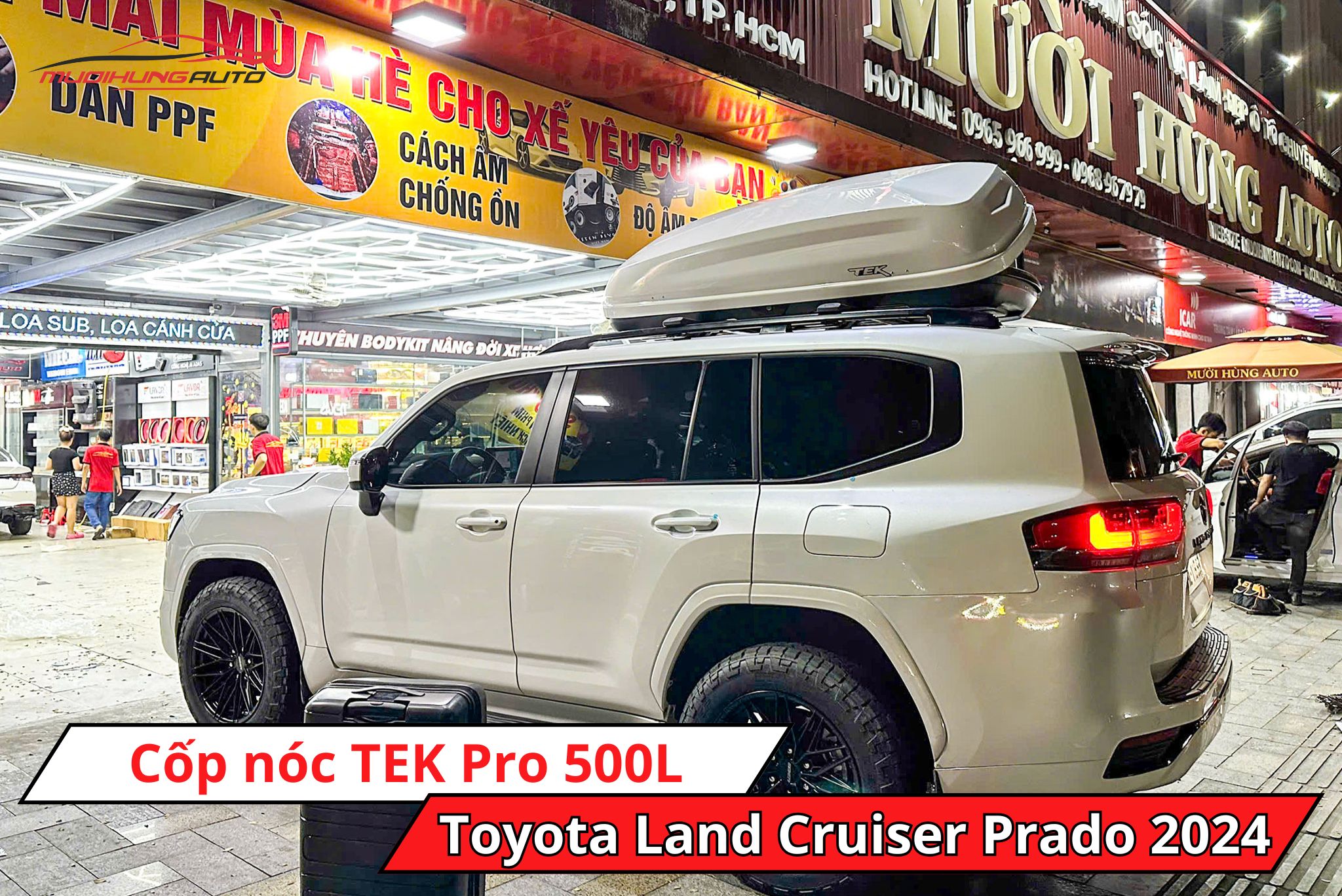 Baga phi thuyền TEK Pro 500L cho xe Toyota Land Cruiser Prado 2024