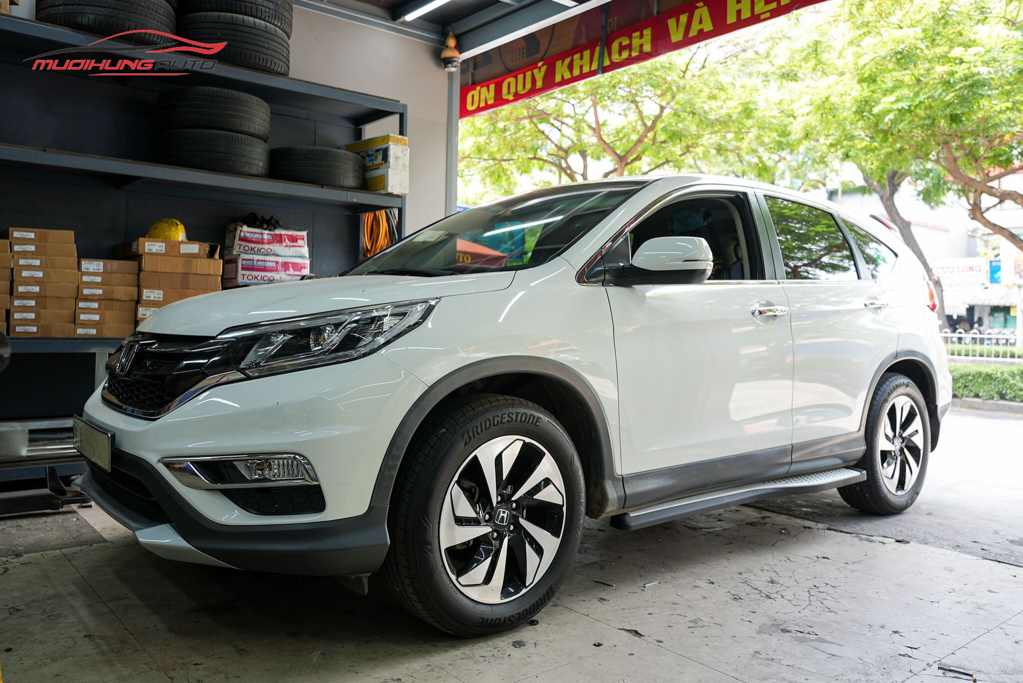 Bệ bước chân Honda CRV 2015