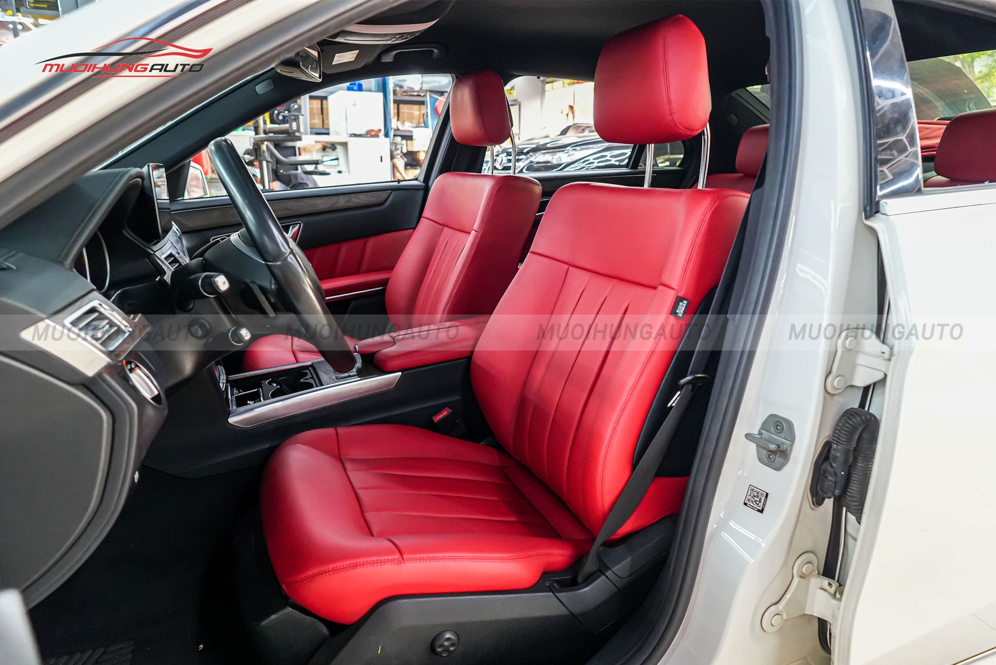 Bọc ghế da ô tô Mercedes E200 2015