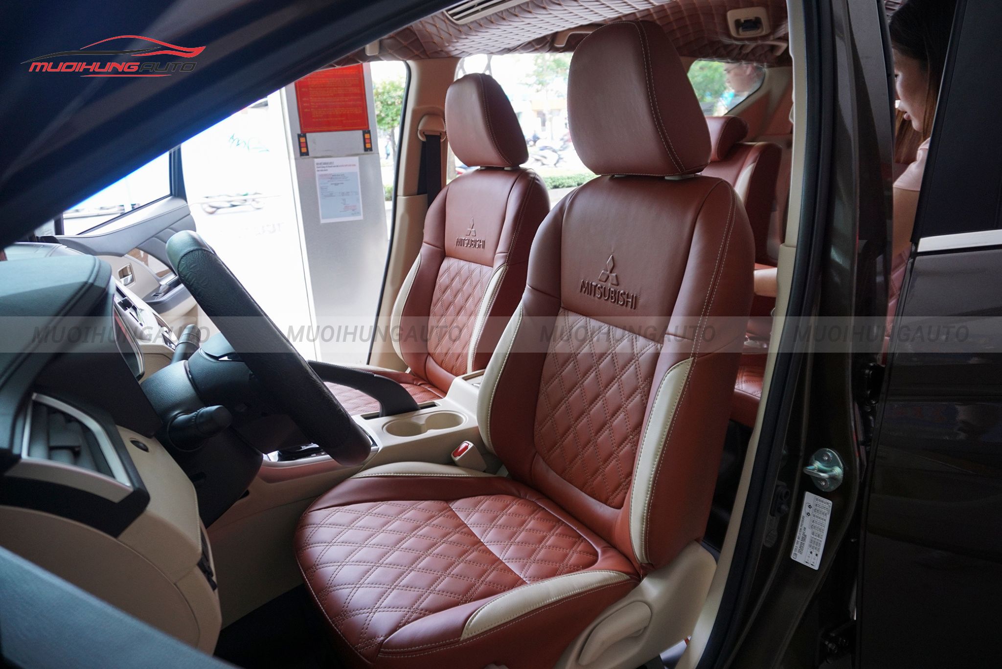 Bọc ghế da ô tô Mitsubishi Xpander 2019