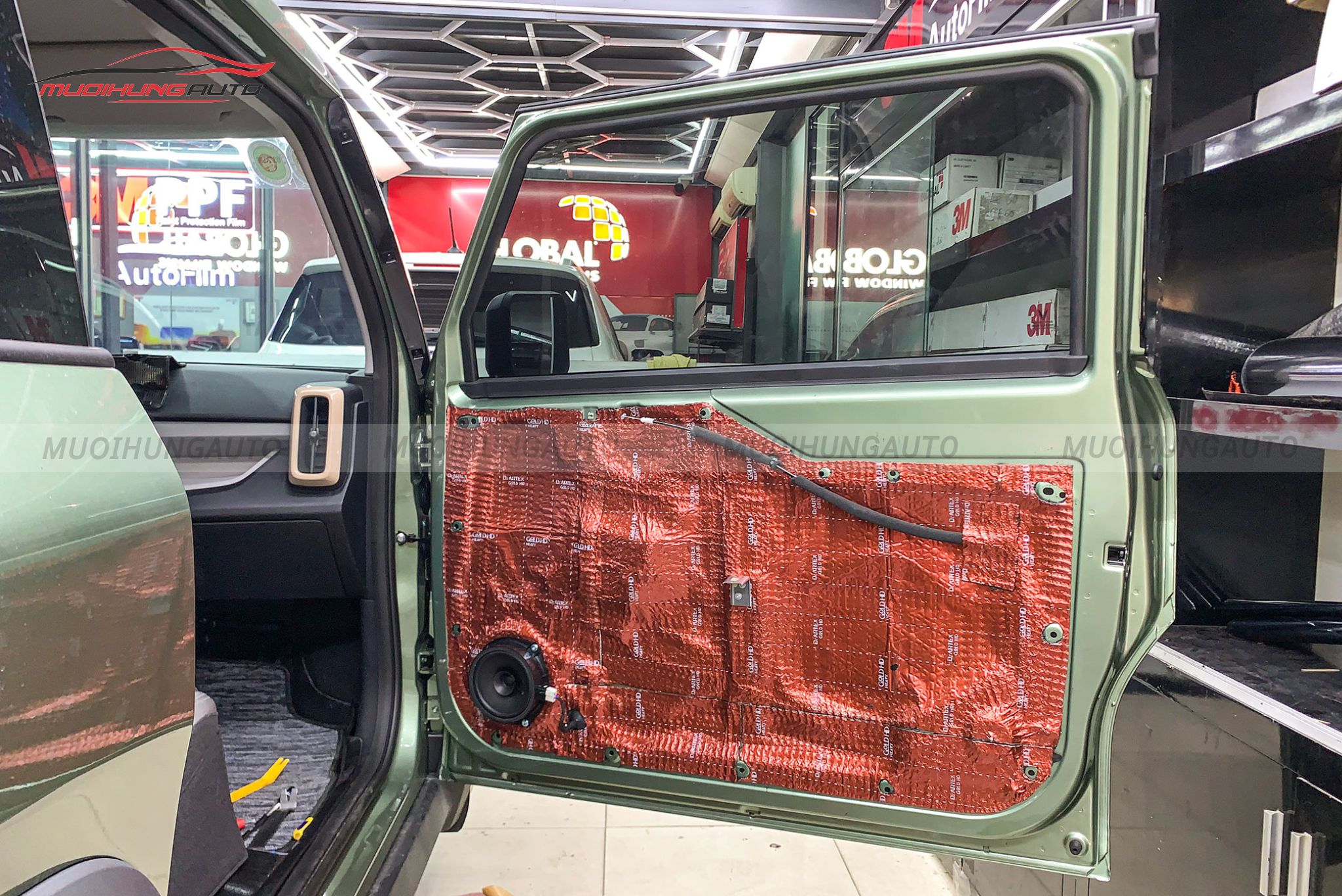 Cách âm 4 cánh cửa Vinfast VF3 2025