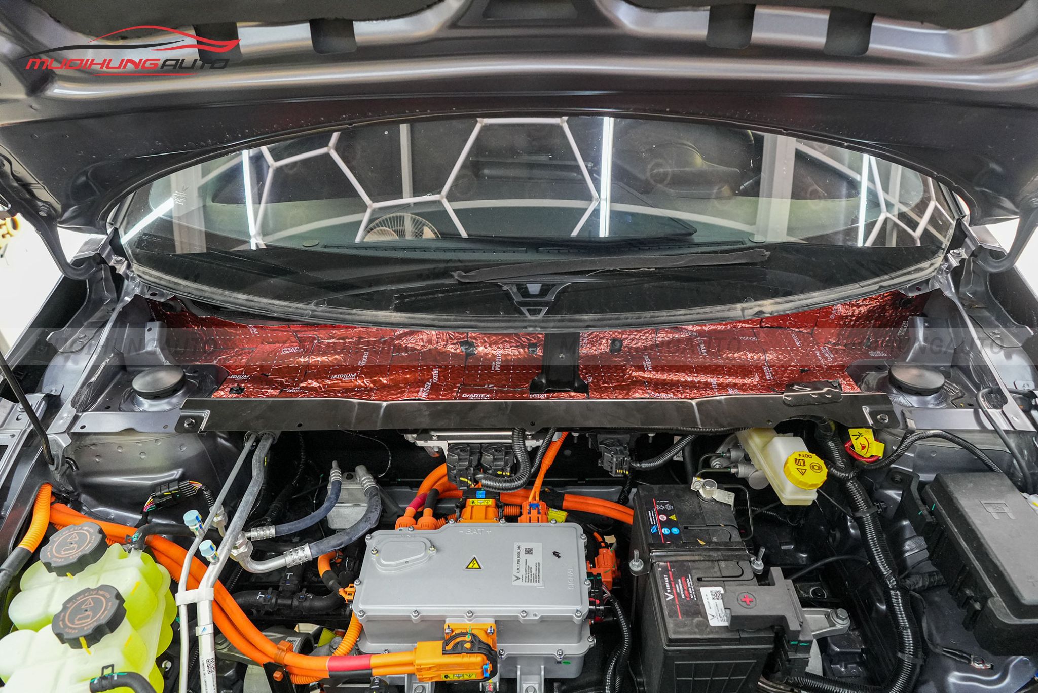 Cách âm chống ồn đường chân kính lái ô tô Vinfast Minio Green