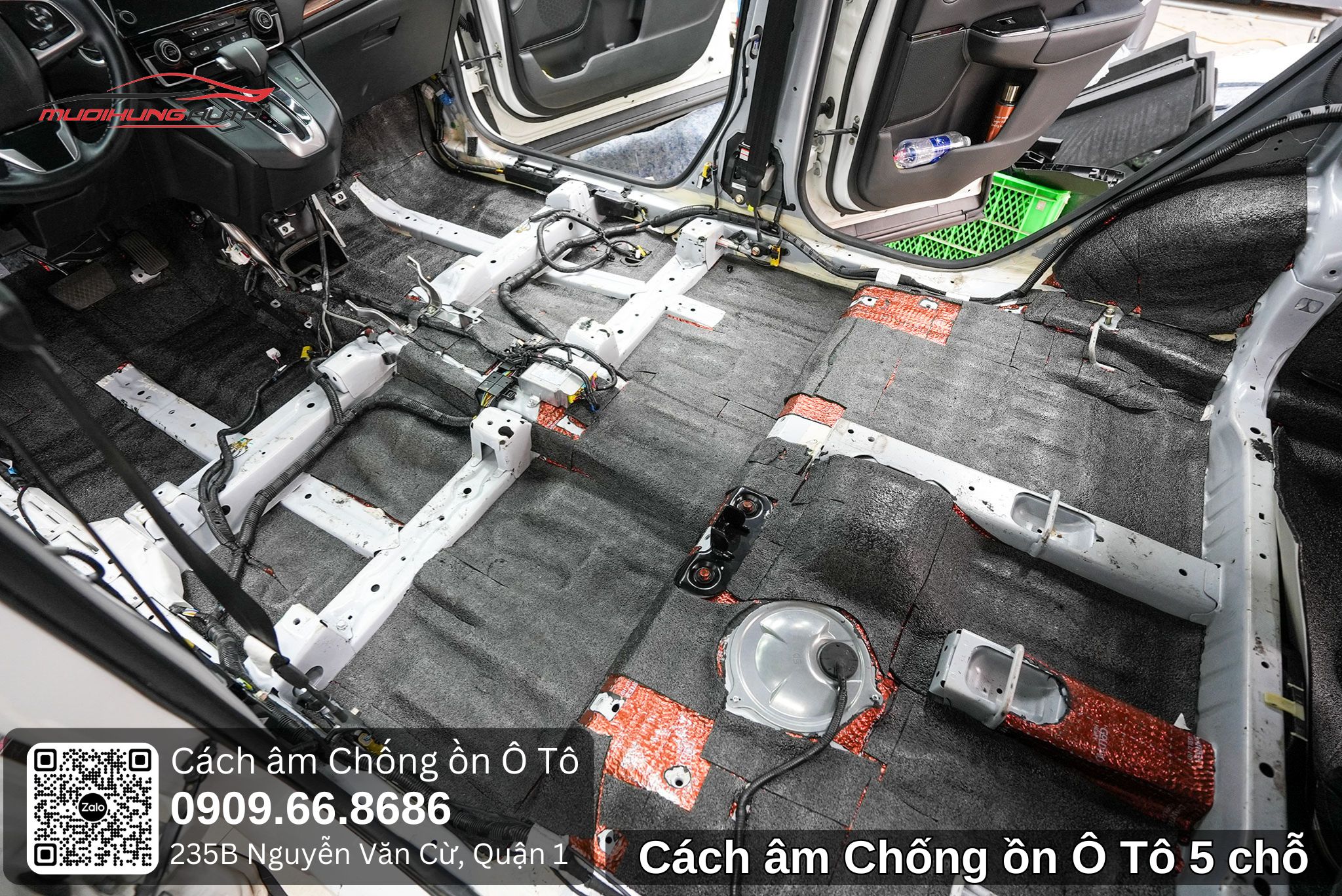 Cách âm chống ồn ô tô 5 chỗ
