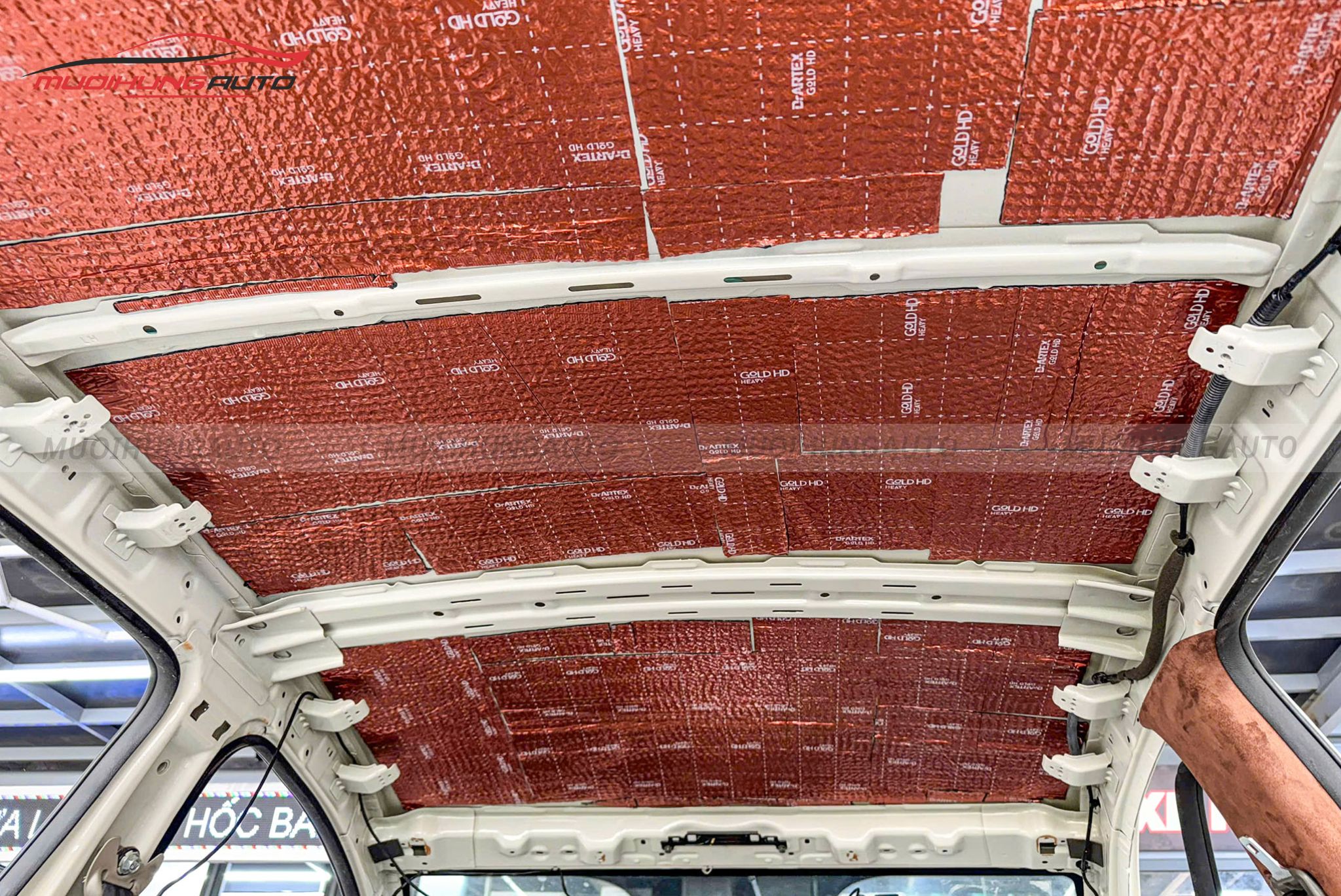 Cách âm chống ồn trần xe ô tô Vinfast Minio Green