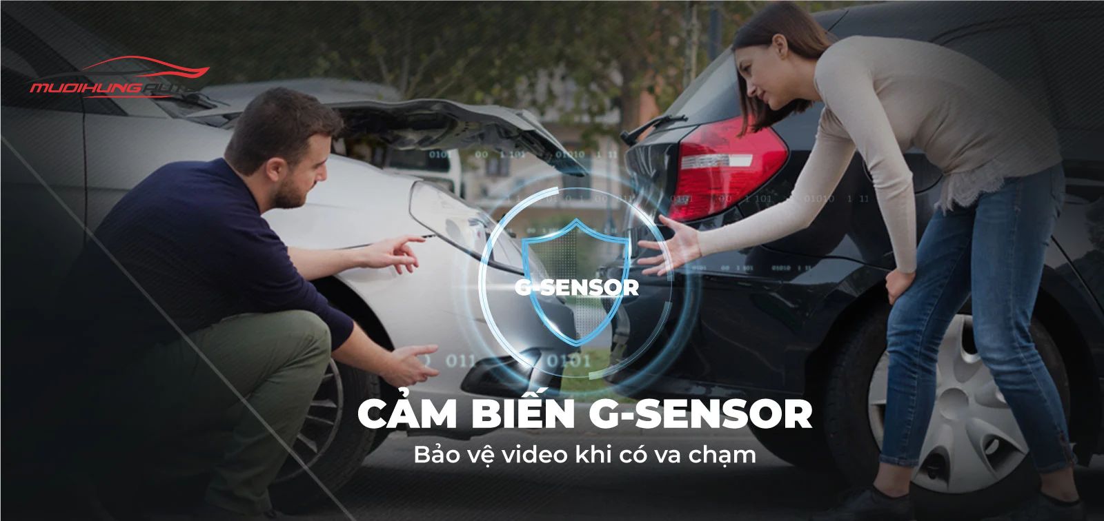 Cảm biến va chạm G-Sensor bảo vệ video khi có va chạm
