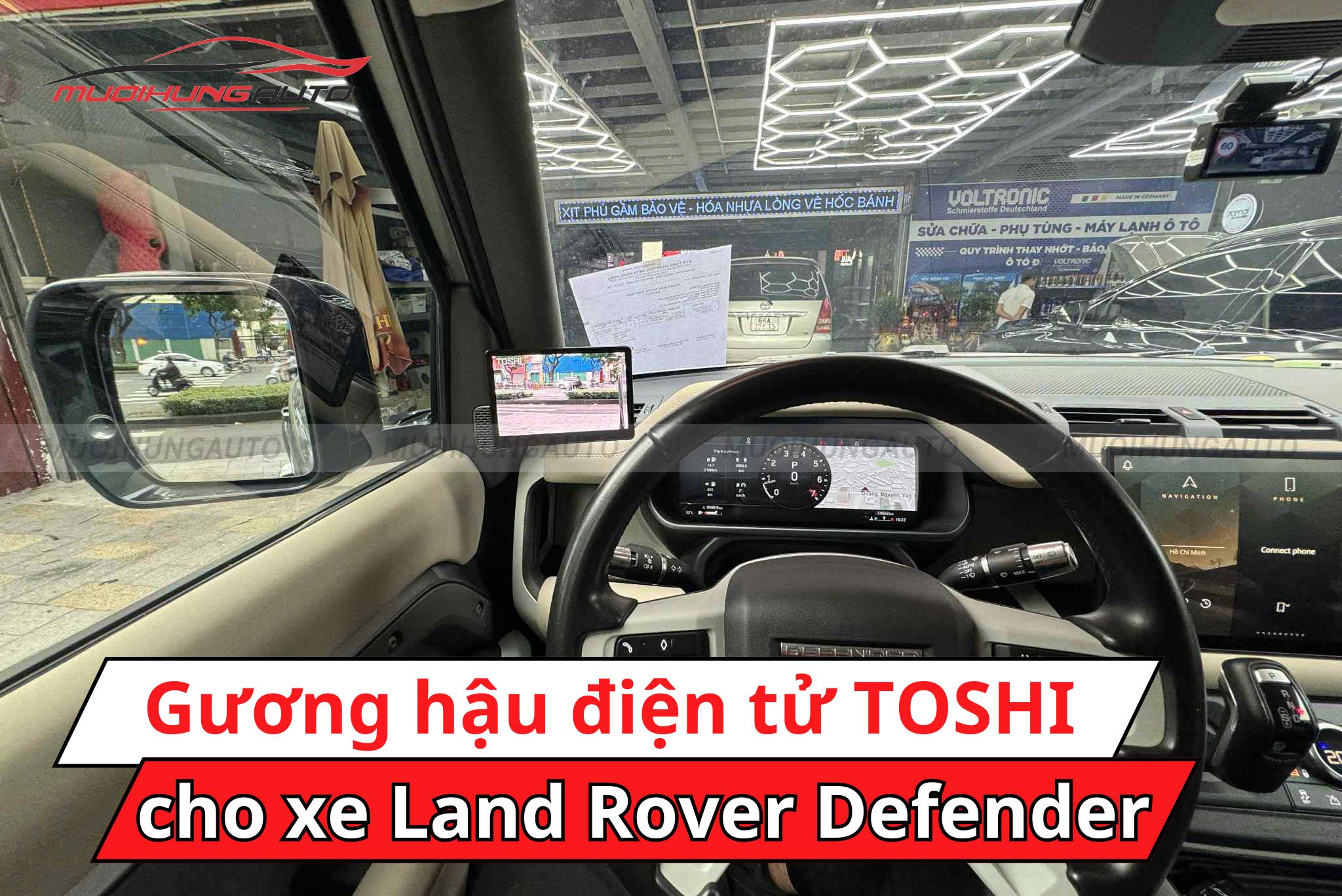 Camera gương hậu điện tử TOSHI cho xe Land Rover Defender