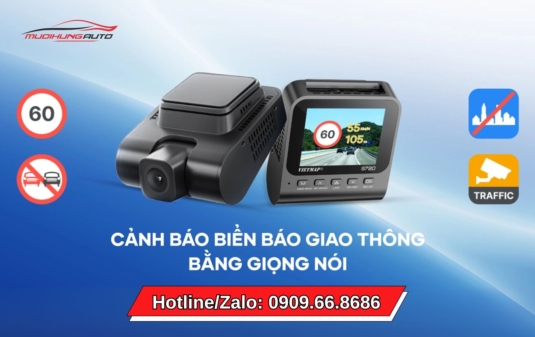 Camera hành trình xe hơi Vietmap S720