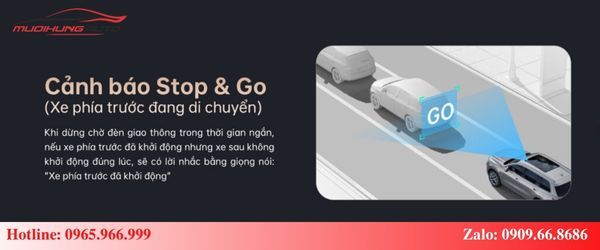 Cảnh báo Stop & Go với Utour i8