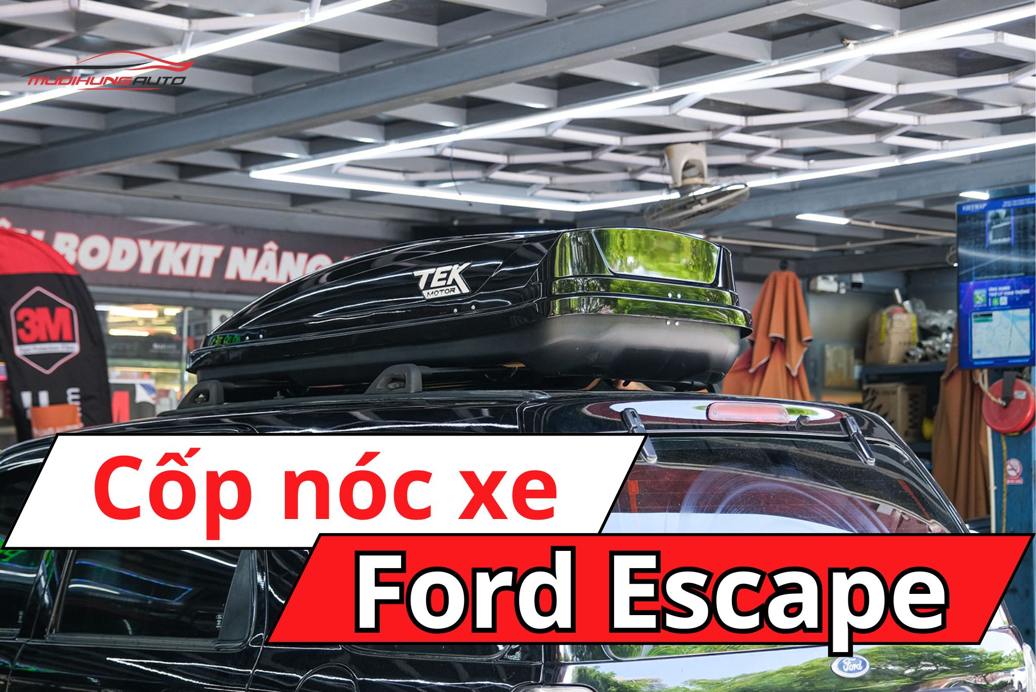 Cốp để đồ nóc xe Ford Escape