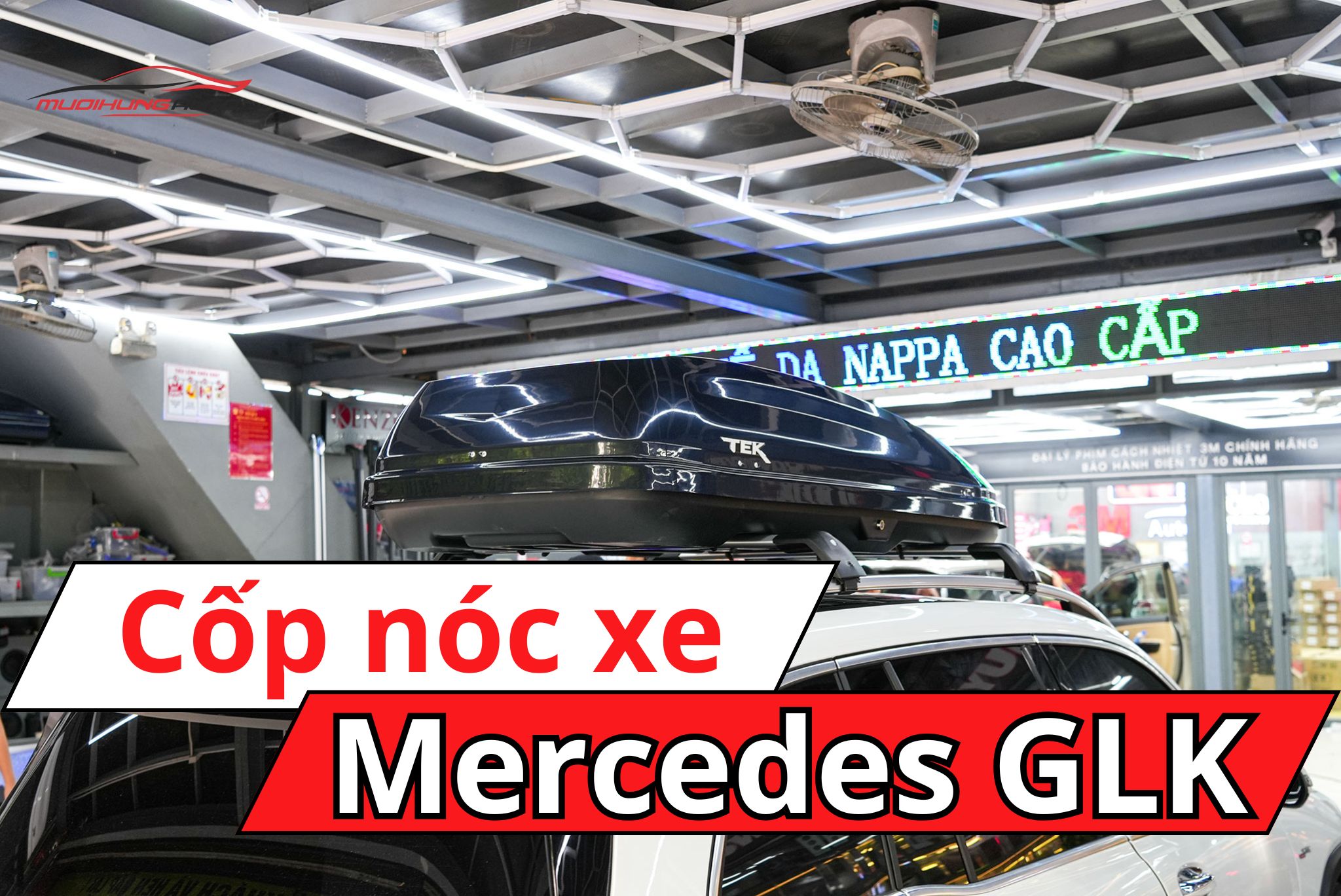 Cốp để đồ nóc xe Mercedes GLK