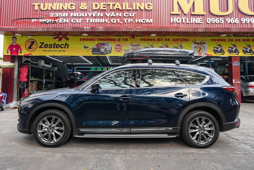 Cốp nóc 600L kiểu phi thuyền cho Mazda CX8 2023