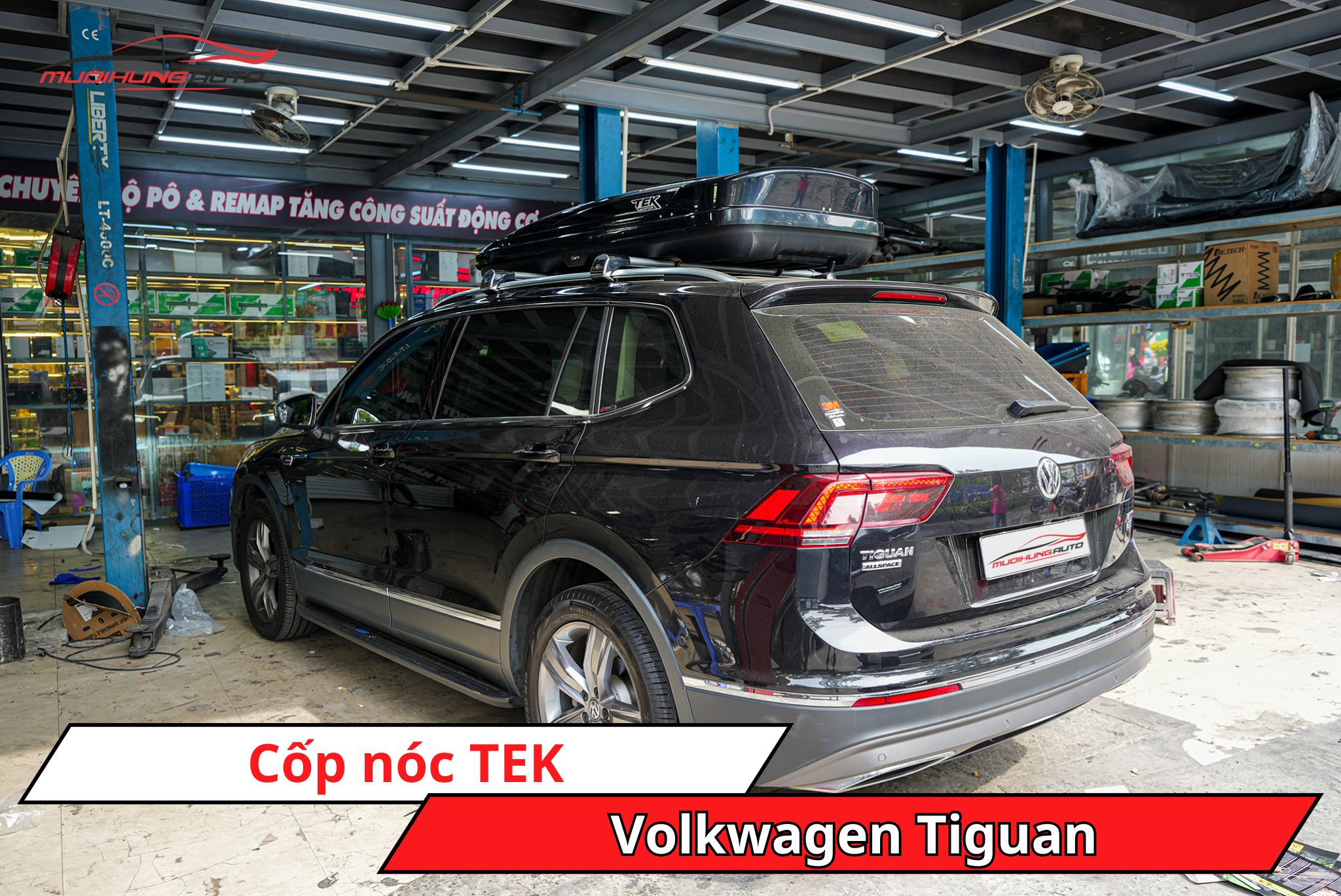 Cốp nóc phi thuyền TEK cho xe Volkswagen Tiguan