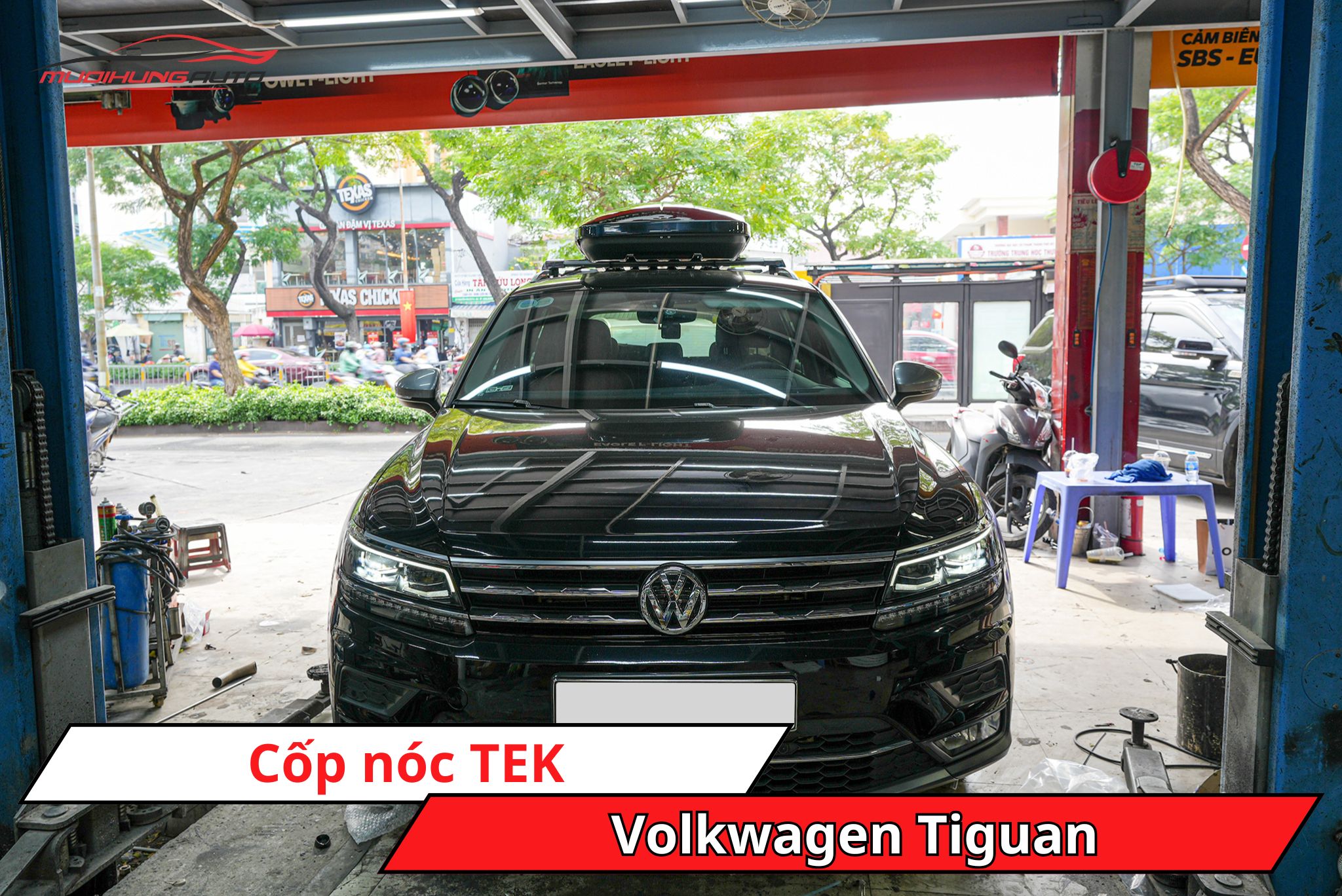 Cốp nóc phi thuyền TEK xe Volkswagen Tiguan
