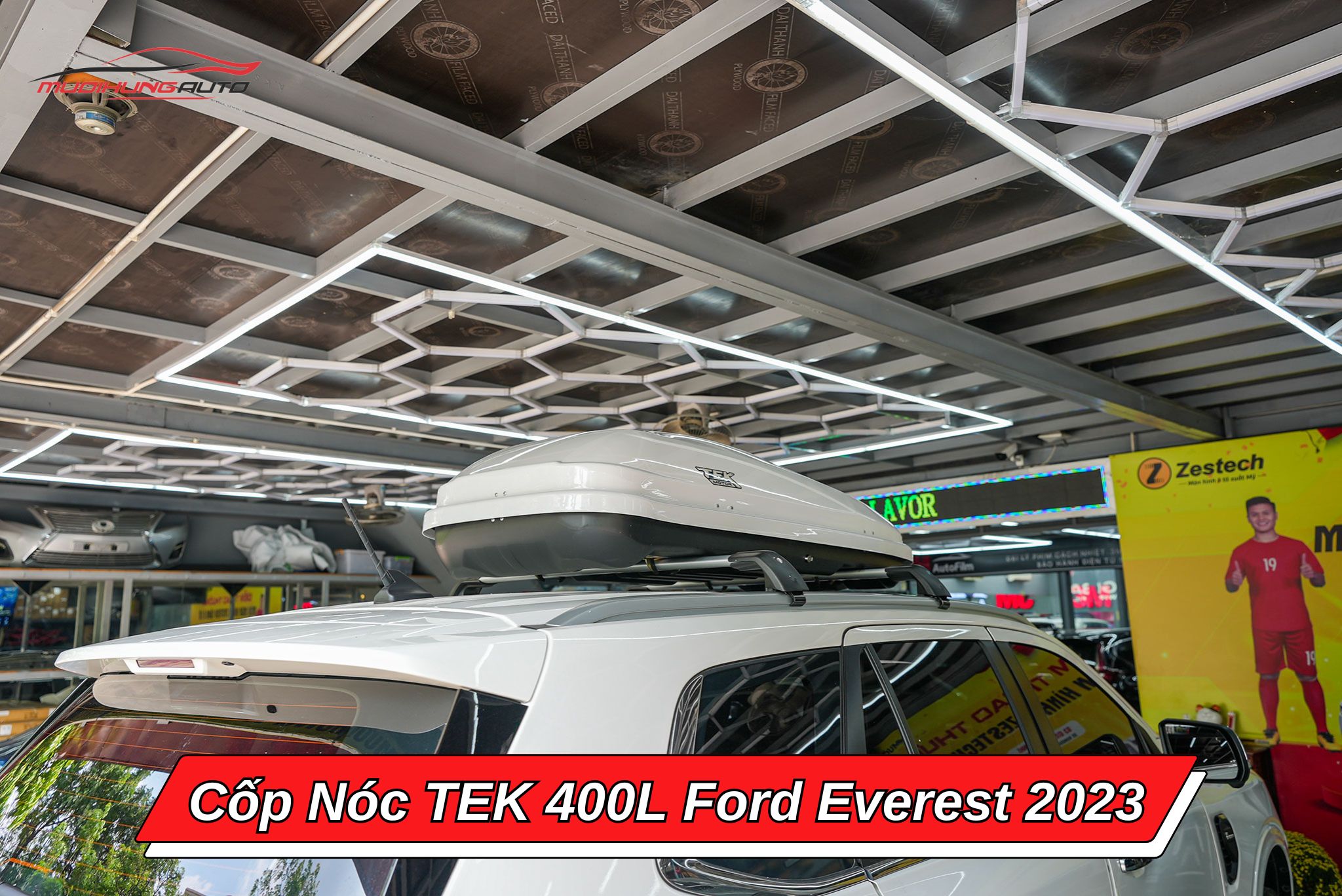Cốp nóc TEK 400l cho ô tô Ford Everest 2023